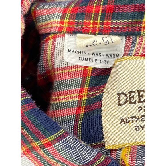 Vintage Dee Cee Pearl Snap Shirt Made in USA Plaid Western Sz 15-34 Unisex Fit - Picture 8 of 9